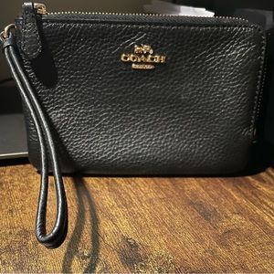 Black Coach Wristlet